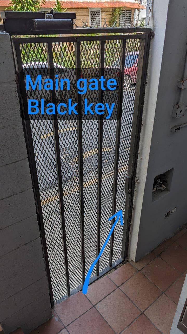 Open the main gate with Black key