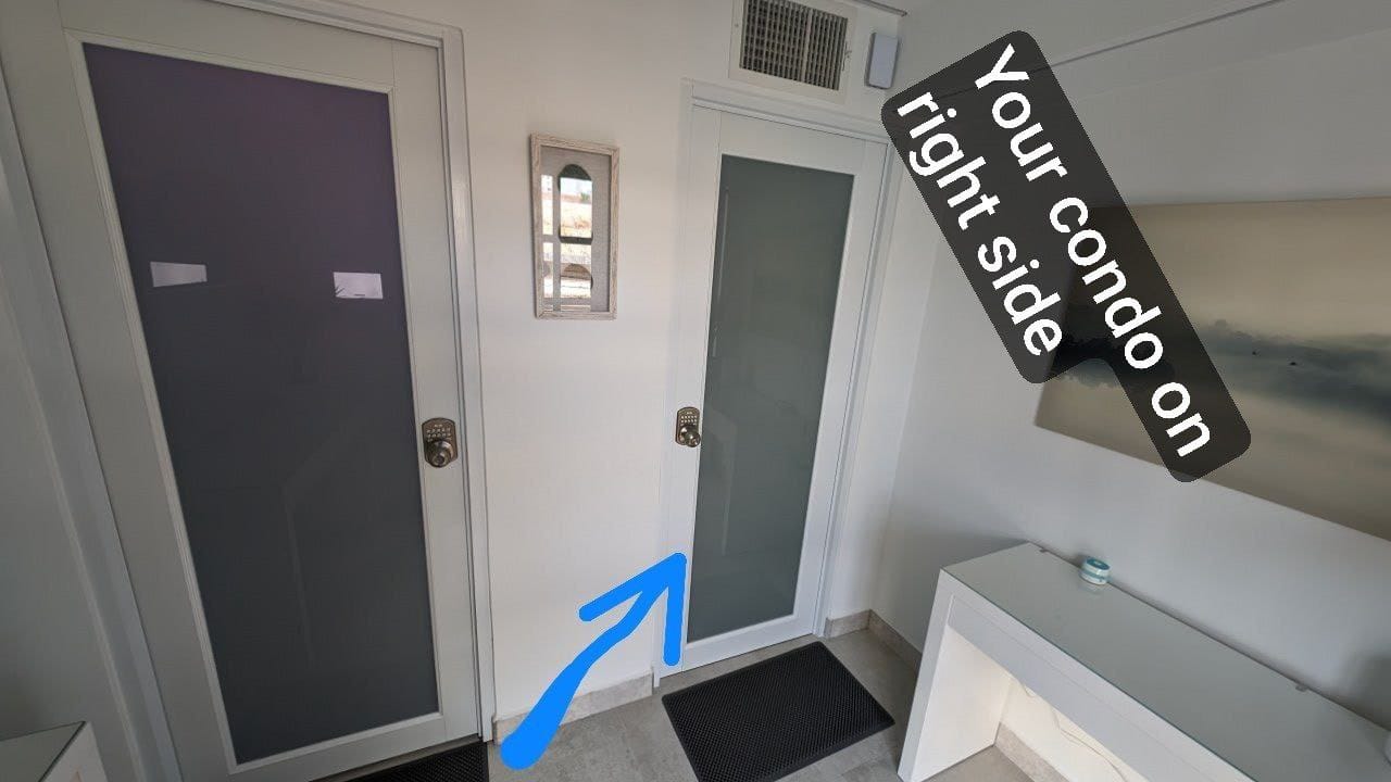 Use the key from the lockbox to open the door. Or better yet, use the App to open it from your phone!